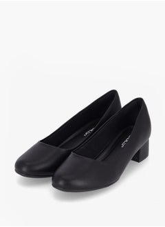 Piccadilly Women Round Toe Slip-On Shoes with Block Heels  - Image 1