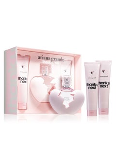 Ariana Grande Ariana Grande Thank U Next Gift Set 100ml Perfume + 100ml Body Lotion + 100ml Shower Gel  - Image 1