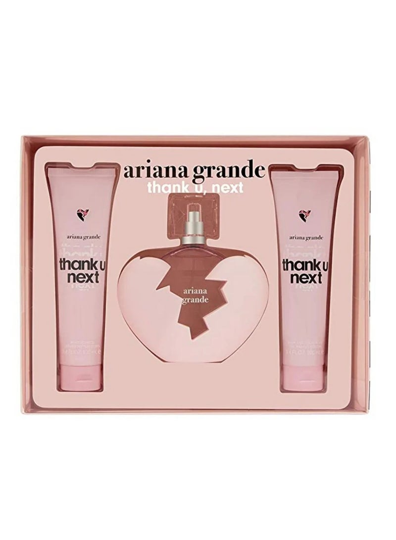 Ariana Grande Thank U Next Gift Set 100ml Perfume + 100ml Body Lotion + 100ml Shower Gel - Image 3