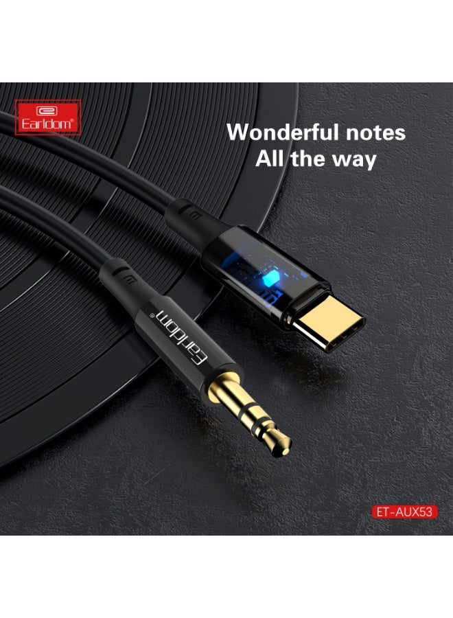 Earldom cable ET-AUX53 to Type-C 3.5mm  1.0m Black - Image 5