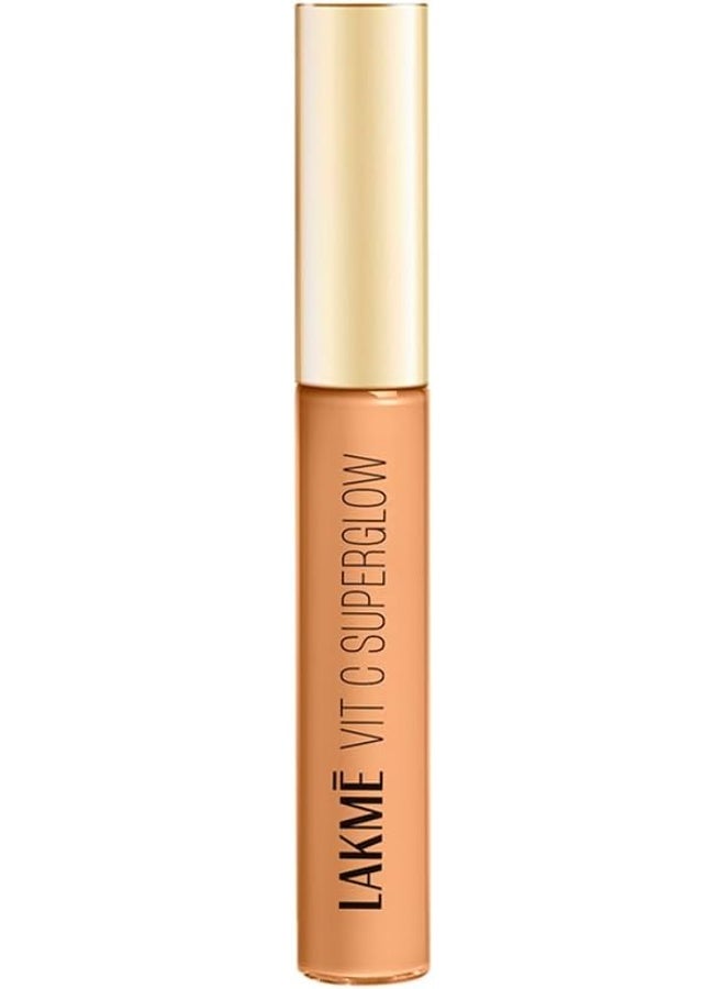 LAKME Makeup+Skincare Vit C Superglow Natural Liquid Concealer, Full Coverage, 16 Sand, 5.4ml (All Skin Type) - Image 1