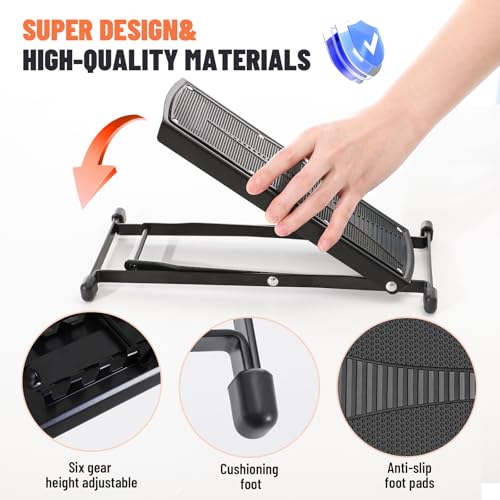 JFNoraiva Foldable Toilet Stool - Portable Travel Poop Stool for Toilet, 5" and 10" Adjustable Heights, Heavier & More Stable, Improve Bathroom Posture and Comfort - Image 4