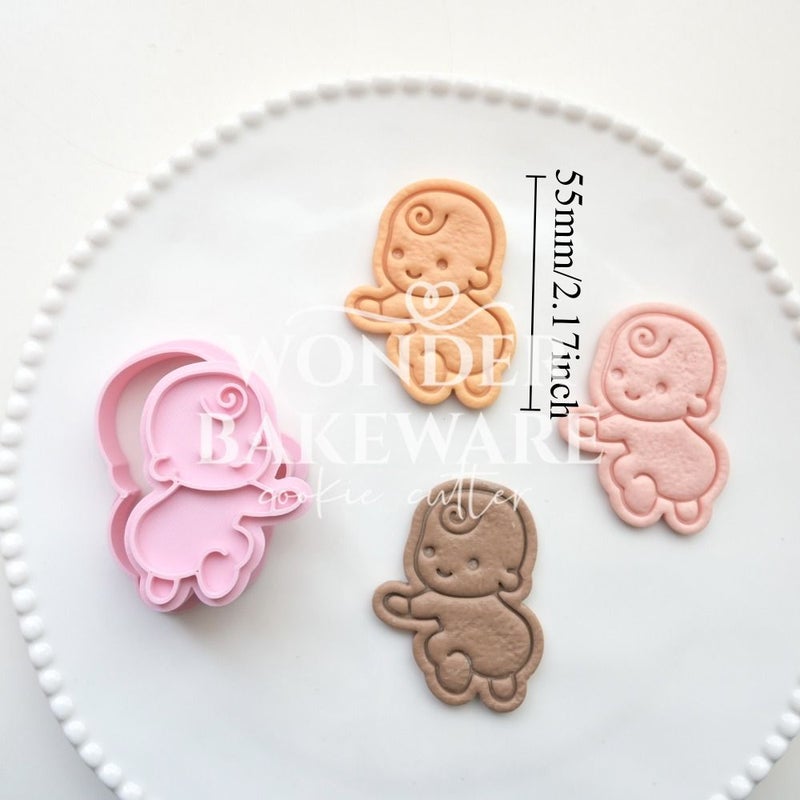 3D Baby Theme Cookie Cutter Cartoon Embosser Biscuit Baking Cutter Set for Christmas Easter - Image 3