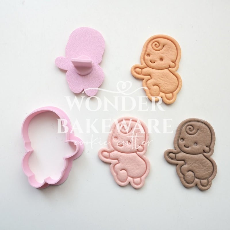 3D Baby Theme Cookie Cutter Cartoon Embosser Biscuit Baking Cutter Set for Christmas Easter - Image 4