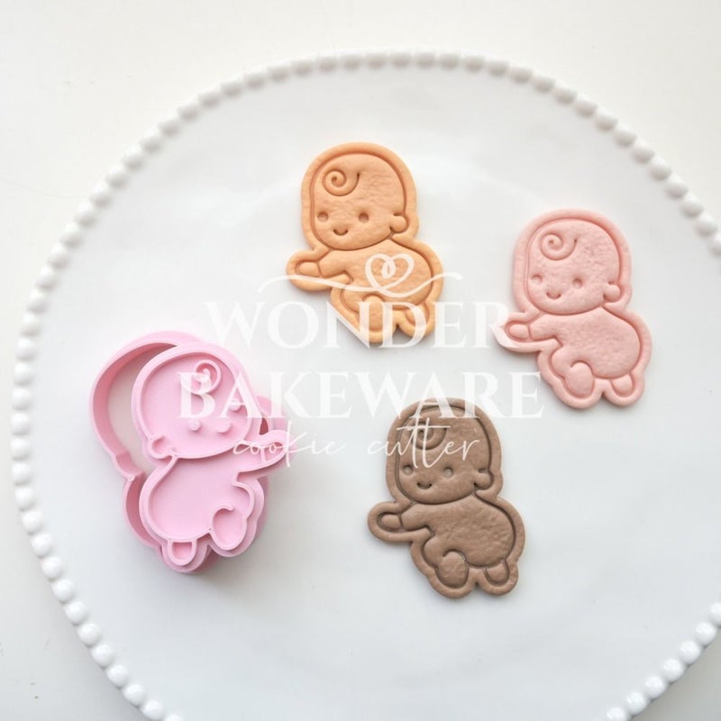 3D Baby Theme Cookie Cutter Cartoon Embosser Biscuit Baking Cutter Set for Christmas Easter - Image 5