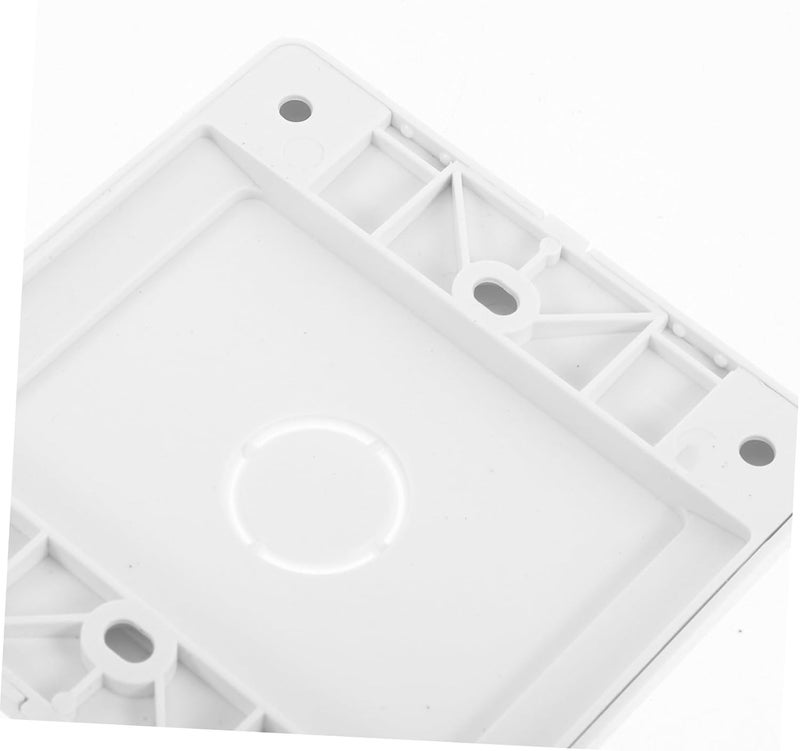 Uonlytech 6 Pcs White Junction Box Cover Weatherproof Plastic Outlet Cover for Indoor/Outdoor Use Decorative Light Switch Plates 86 Type - Image 3