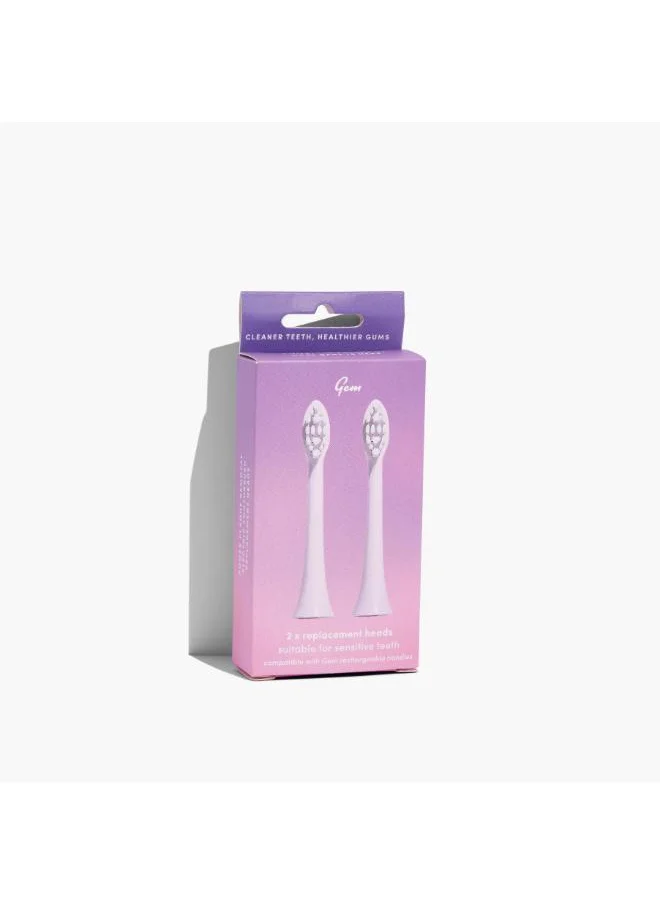 Gem Gem Electric Toothbrush Replacement Heads Rose