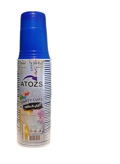 ATOZS ATOZS Blue Plastic Cups,16-Ounce Blue Plastic Party Cups (50 Pack) Disposable Plastic Cups,Blue 16-Ounce Disposable Plastic Party Cups,Ideal for Weddings,Party’s,Birthdays,Dinners, Lunch’s  - Image 1