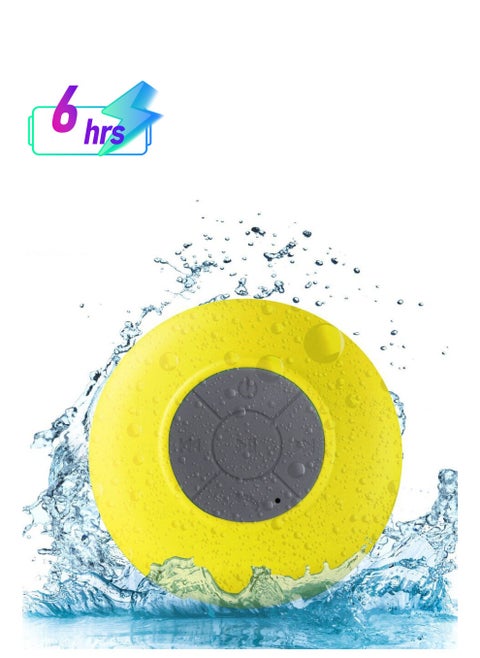 Bluetooth Speaker Handsfree Portable Speaker With Built In Mic 6 Hours Of Playtime Control Buttons And Dedicated Suction Cup
