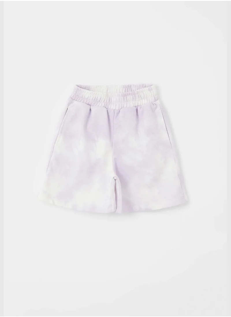 DeFacto Patterned Elastic Waist Shorts