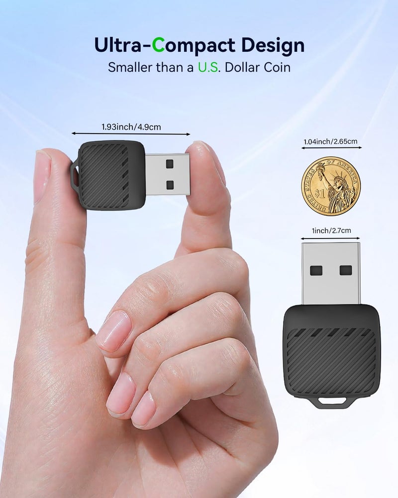 Spedal Mini Wireless CarPlay Adapter for iPhone, Compact 2-in-1 Android Auto Adapter with Fast Auto-Connect, Stable Low-Latency Wireless Performance, Plug & Play - Image 3