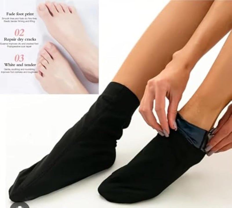 Foot Sauna Socks, Innovative Heat Reflective Lining Helps Soften Rough Skin and Deeply Moisturize Feet, Perfect for Home Care and Get Smooth Feet Easily. - Image 2