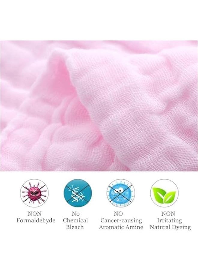 Gonice 10pcs Muslin Baby Washcloths and Towels, Natural Organic Cotton Baby Washcloths, Soft Newborn Baby Towel and Muslin Washcloth for Sensitive Skin  - Image 3