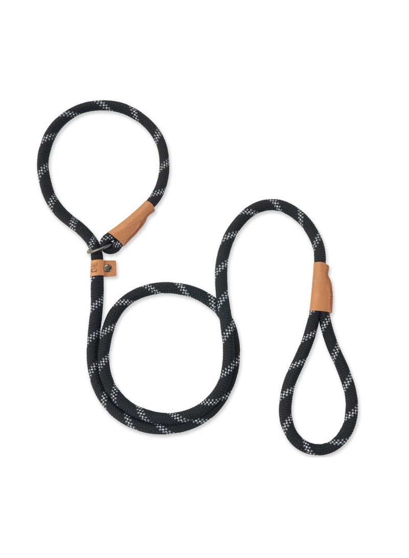 5FT Reflective No-Pull Dog Leash, Strong and Comfortable Slip Lead for Small, Medium and Large Dogs, Perfect for Training, Black - Image 1