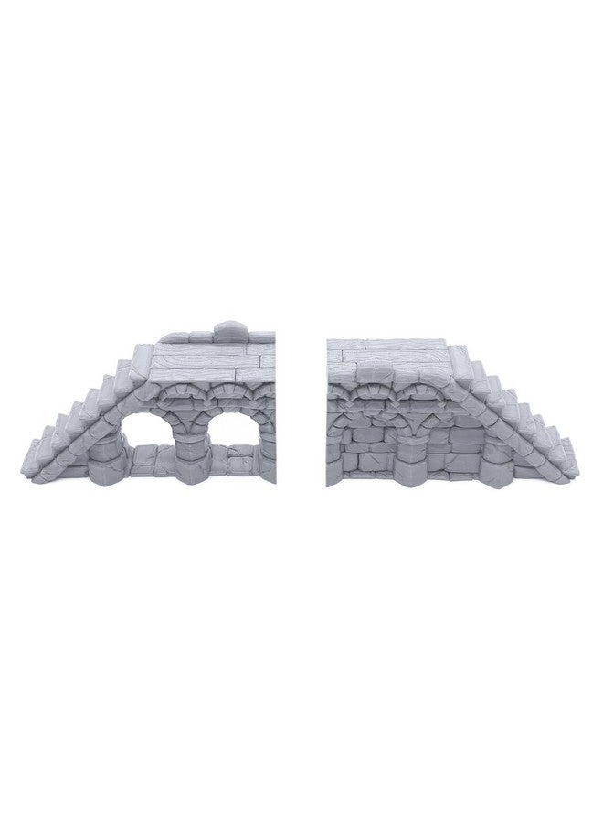 EnderToys Ruined Town Modular Walls II - DND Terrain, 28mm Miniature Wargaming, Tabletop Wargame Scenery - Image 5