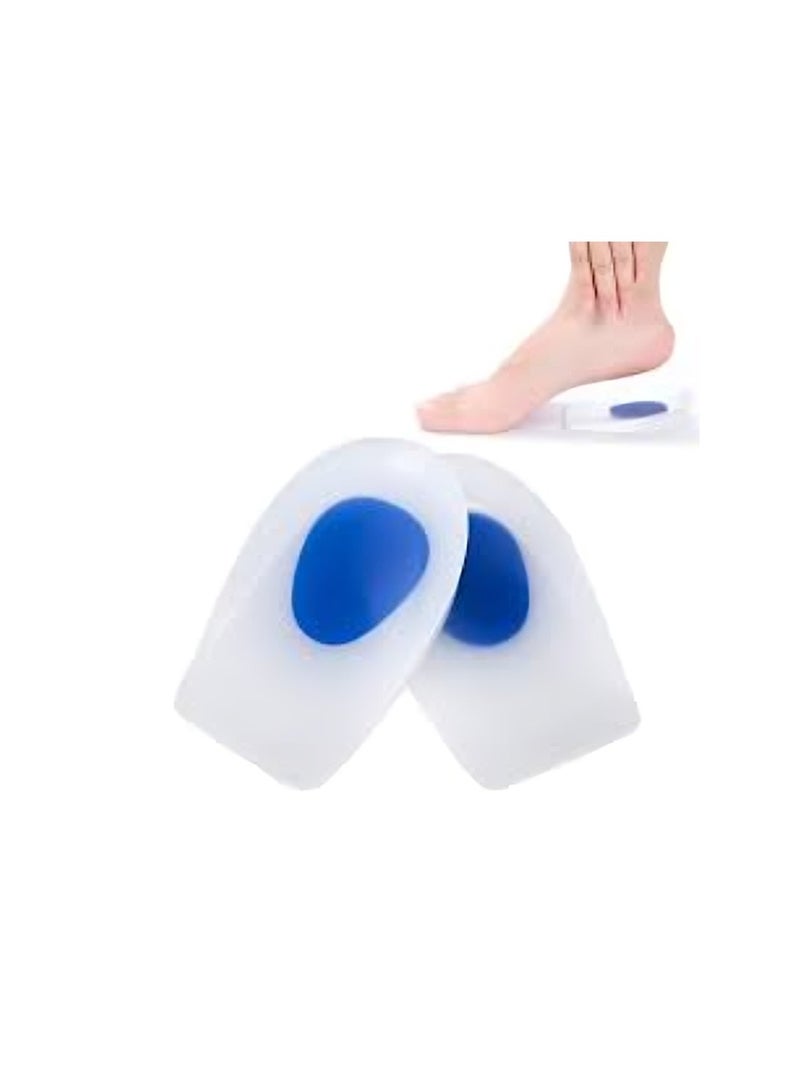 ريلاكس سمارت نعل سيليكون طبي على شكل كوب لتدعيم الكعب – وسادة جل ماصة للصدمات لتخفيف آلام القدم وبسط القدم وتوفير الراحة اليومية - Image 1
