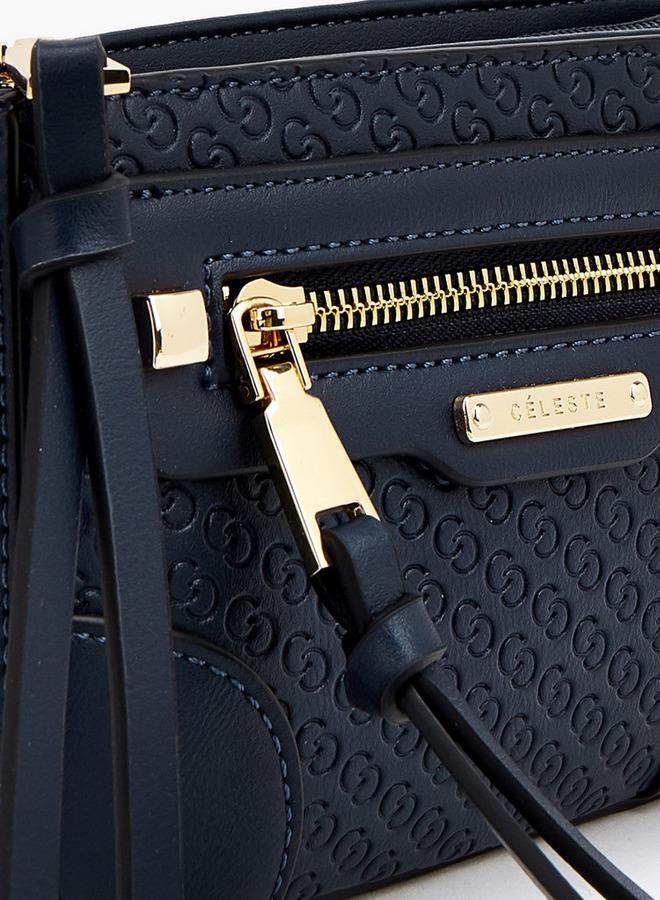 Celeste Embossed Monogram Cross Body - Image 4