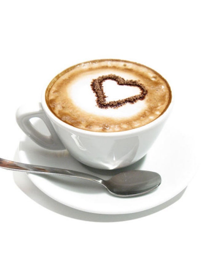 16 Pcs Foam Latte Art Stencils for Latte Cappuccino Coffee Decorating Tools - Image 5