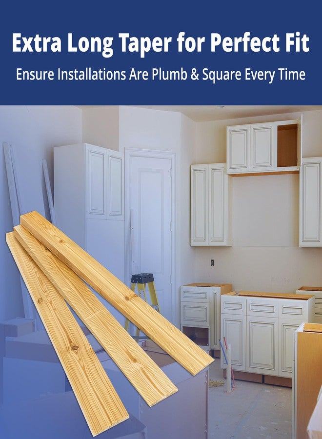 Pro Project Supply Pro Projects Extra Long 15in Tapered Cedar Wood Shims 13 Pack. Perfect Weather Resistant Home Improvement Tool for Installing Doors Windows & Cabinets Leveling Floors & DIY Remodeling Projects - Image 4