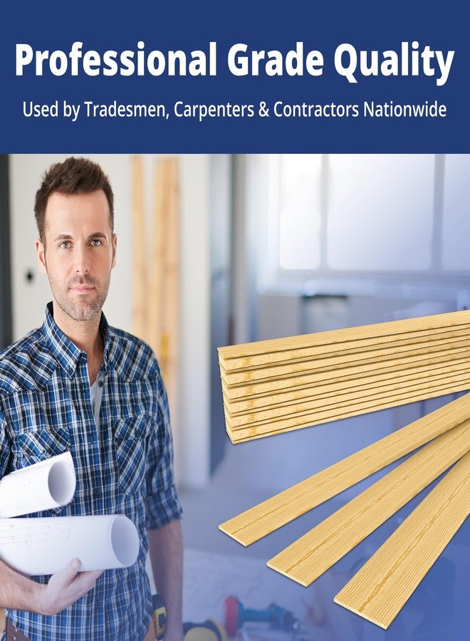 Pro Project Supply Pro Projects Extra Long 15in Tapered Cedar Wood Shims 13 Pack. Perfect Weather Resistant Home Improvement Tool for Installing Doors Windows & Cabinets Leveling Floors & DIY Remodeling Projects - Image 5