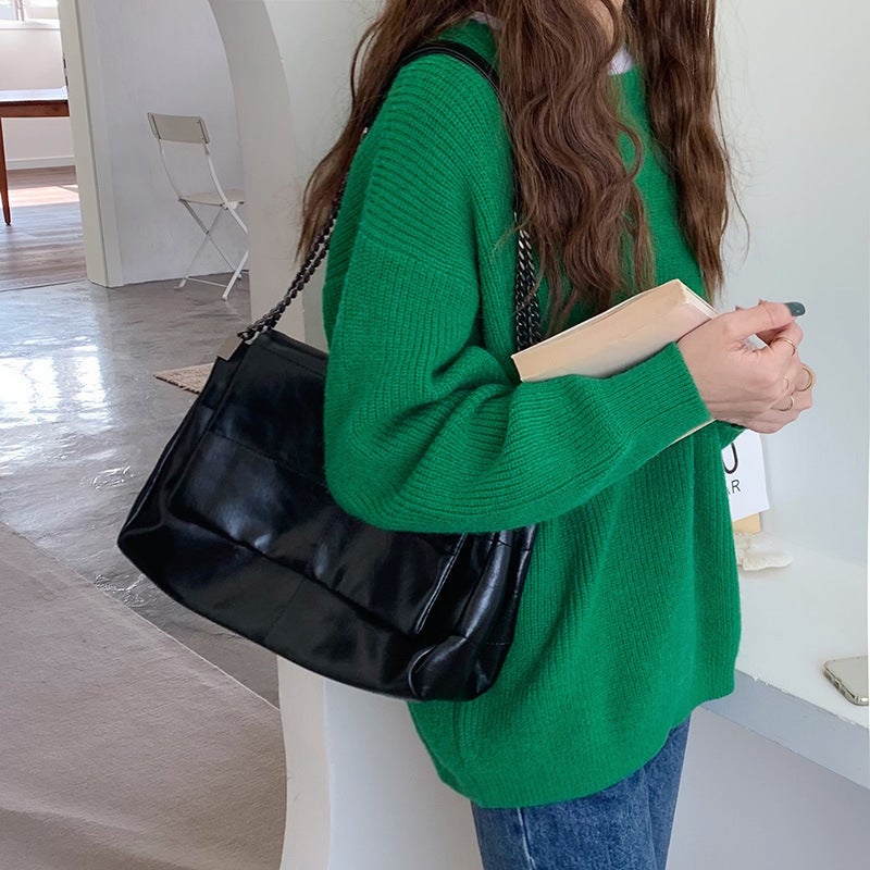 Fashion Large Capacity Commuter Bag Niche Design Chain Messenger Bag Shoulder Bag Women'S Bag - Image 5