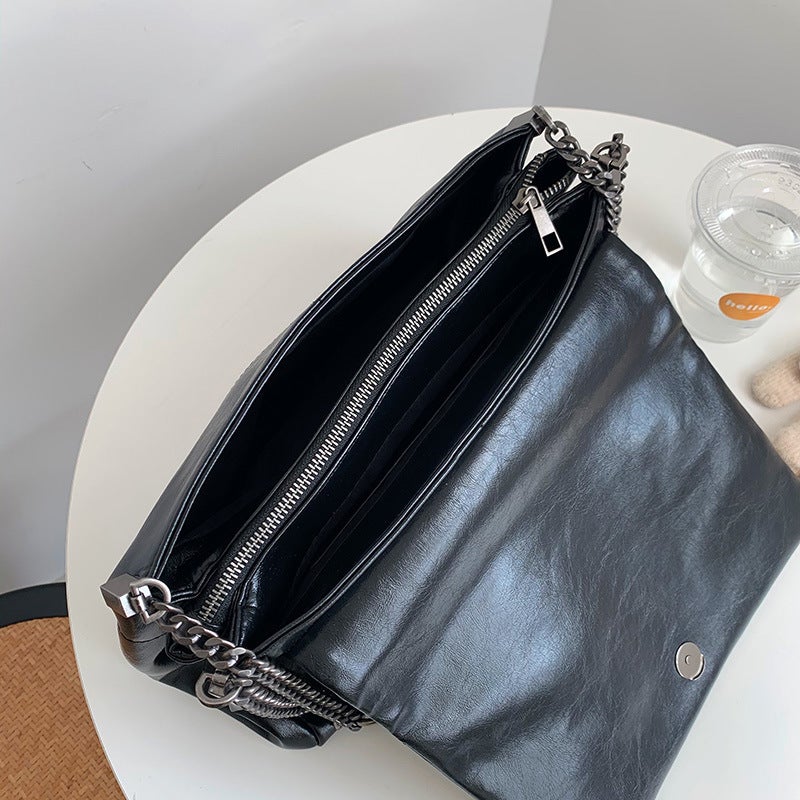 Fashion Large Capacity Commuter Bag Niche Design Chain Messenger Bag Shoulder Bag Women'S Bag - Image 3
