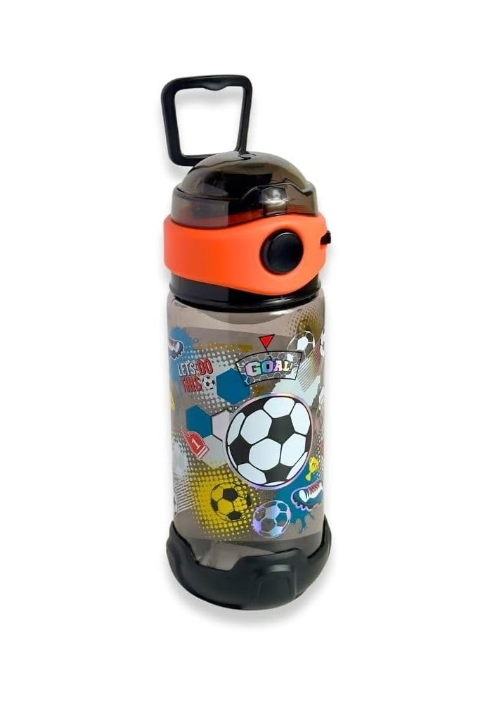 glitters Kids' Soccer Water Bottle, 19 oz (580ml) - Leak-Proof Design for School and Sports - Image 1