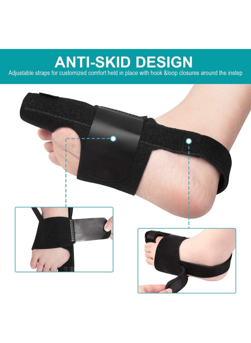 ديوتي جبيرة تقويم العظام لتصحيح انحراف إبهام القدم مع دعم من الألومنيوم قابل للتعديل، وتقويم غير جراحي لإبهام القدم وتقويم إصبع القدم الكبير لتخفيف الألم وإعادة محاذاة أصابع القدم والراحة طوال اليوم تناسب الرجال والنساء - Image 4