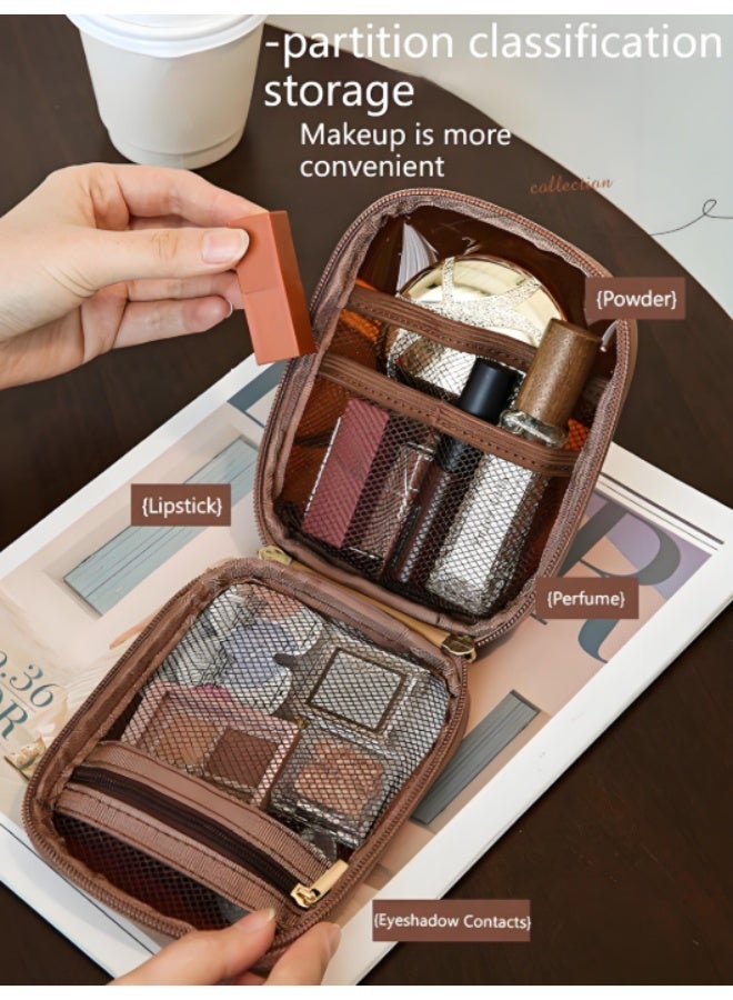 KHAJUL Travel Toiletry Bag Portable and Portable Waterproof Sturdy Pouches with Multiple Compartments for Organized Storage - Image 5