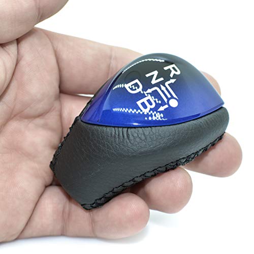 SHIFTIN Black Carbon Fiber Gear Shift Knob for Toyota Auris Prius Plug-in Hybrid (Black Leather/Carbon Fiber Pattern) - Image 4