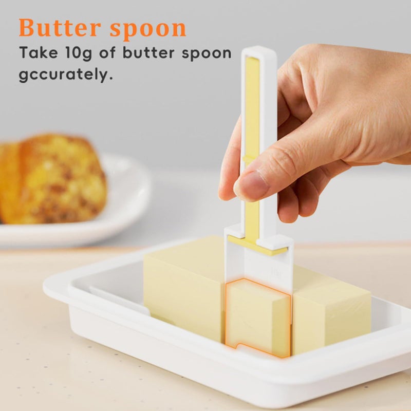 Butter Keeper Black With Lid Small Tray Container Countertop Cover Easy Scoop Unbreakable Cheese Holder - Image 3