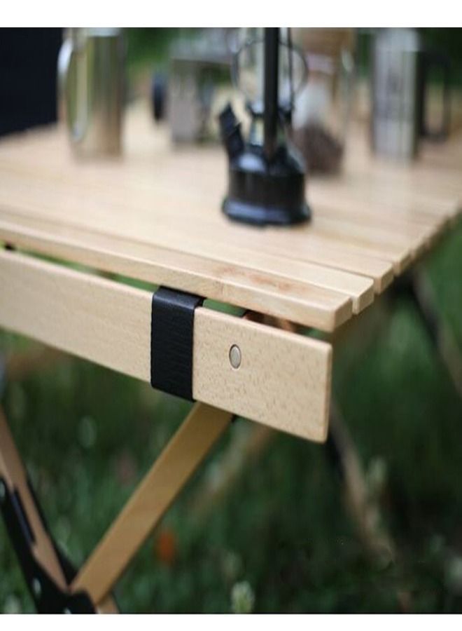 fashionhome Portable Outdoor Egg Roll Foldable Camping Bamboo Table With caring Bag  - Image 3