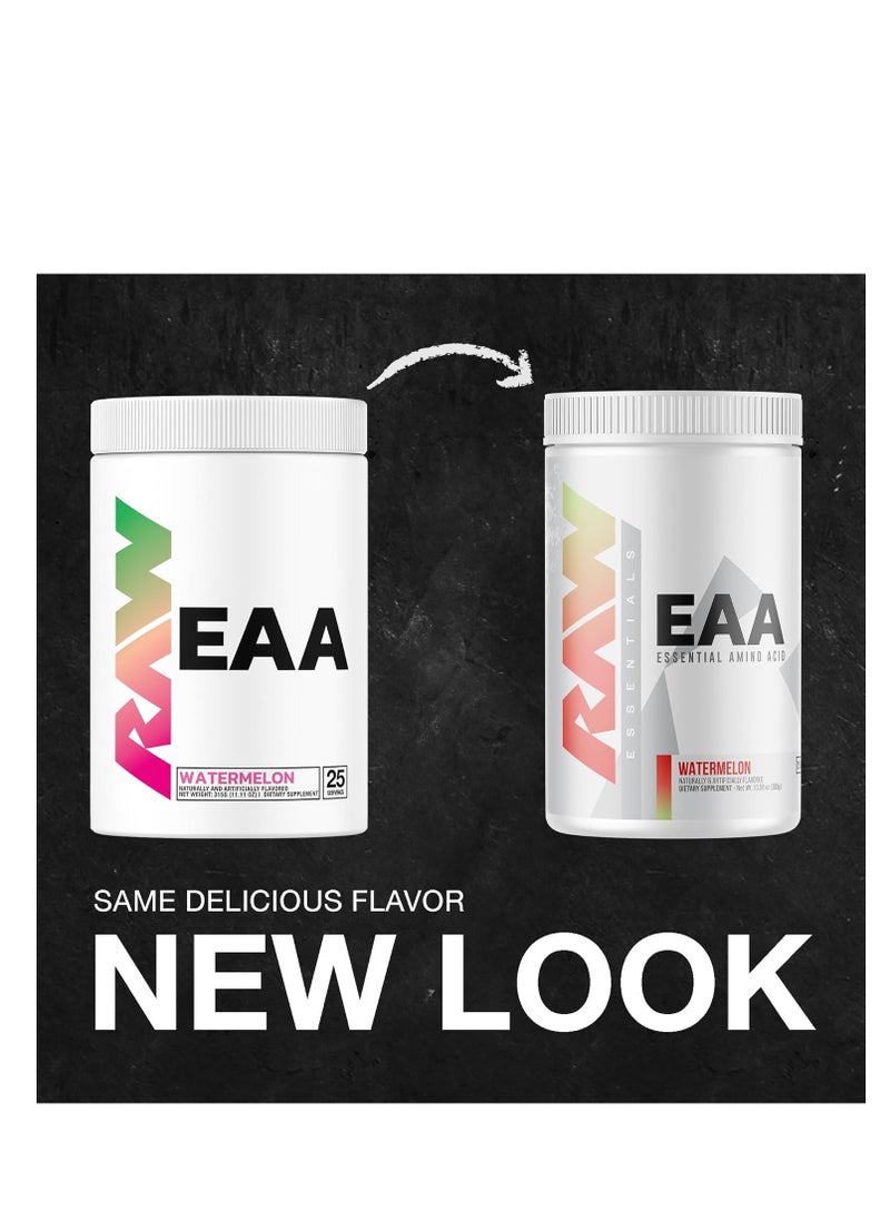Raw Nutrition RAW EAA Powder - Ultimate Hydration, Endurance & Muscle Recovery Formula, by Chris Bumstead, Watermelon Flavor, 25 Servings  - Image 2