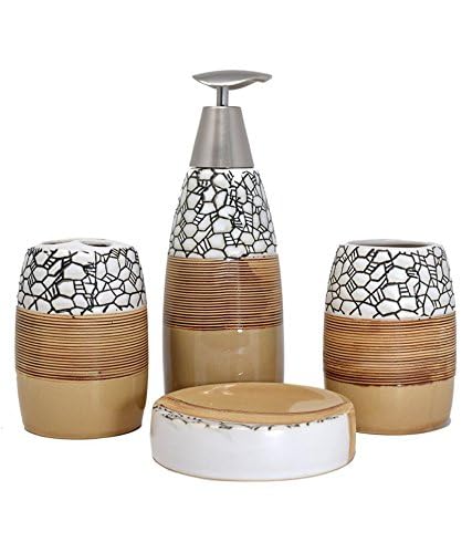 Skywalk 4 Pieces Ceramic Bathroom Accessory Set - Image 4