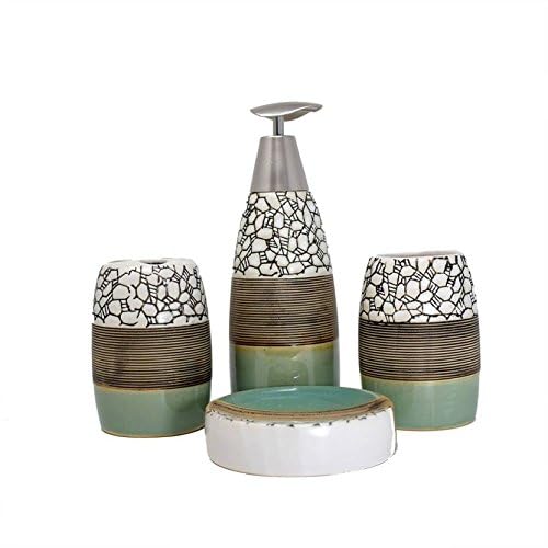 Skywalk 4 Pieces Ceramic Bathroom Accessory Set - Image 2