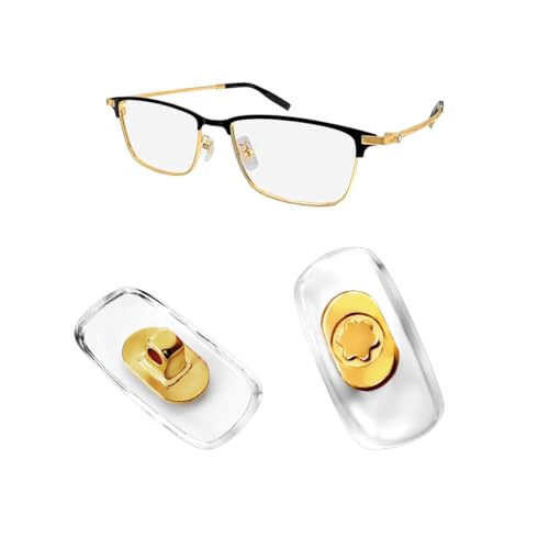 HiCycle2 Nose Pads Replacement for MontBlanc Sunglasses Eyeglasses Repair Kits (Gold) - Image 1