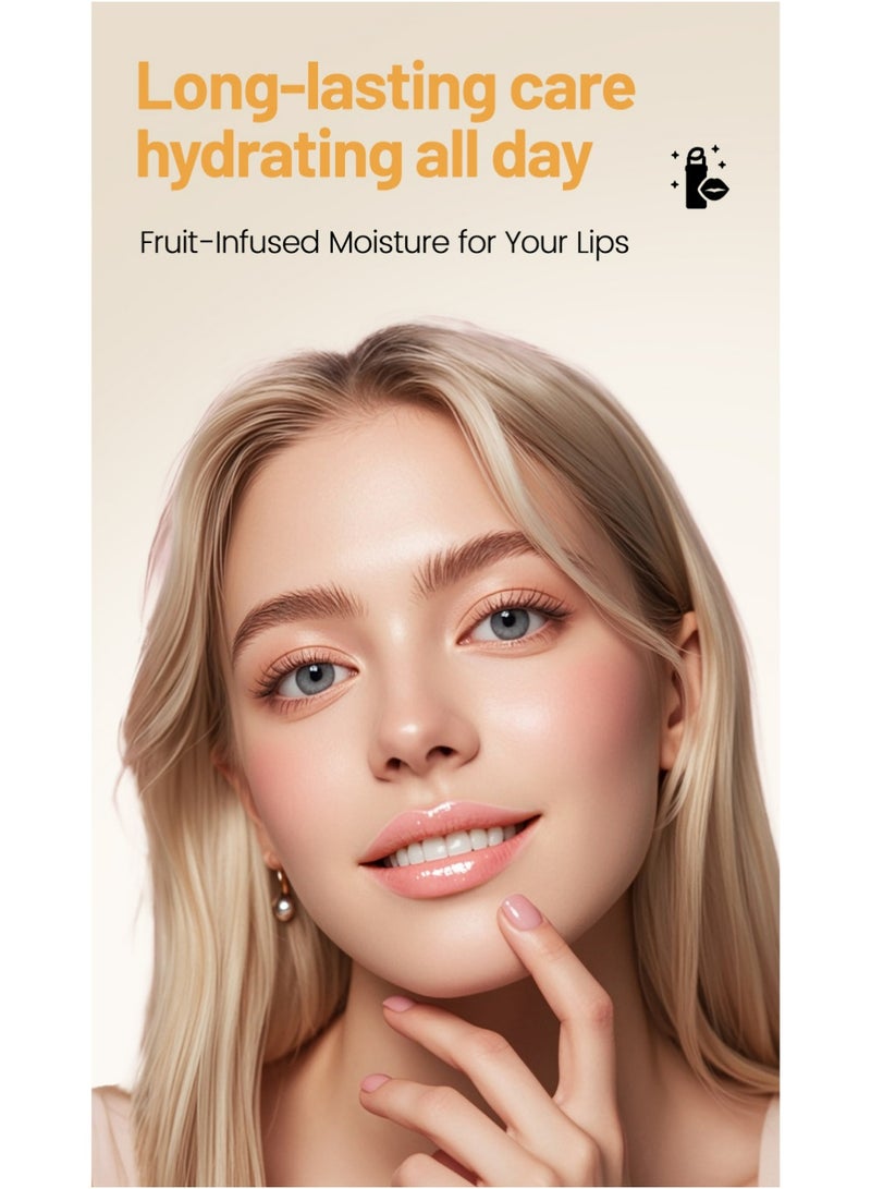 BOSUYA 6 pcs Lip Balm Set, Moisturizing Lip Balm Fruity for Dry Cracked Lips, Long Lasting Lip Care, Travel Size, Winter Anti-Crack, Easy to Apply - Image 5