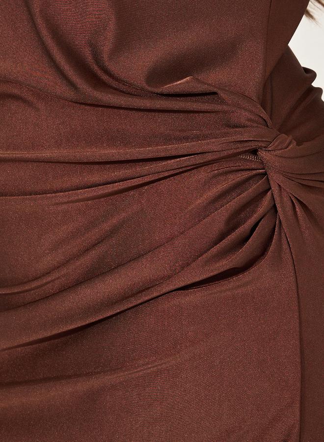 Styli Plus Size Texture Twist Detail Jalabiya - Image 4