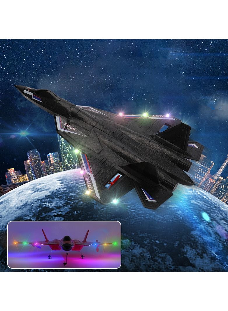 AROAQ SU57 Radio Control Airplane 2.4GHz 2CH RC Plane Built-in Gyro Foam SU30 Electric Remote Control Plane Toys for Children - Image 4