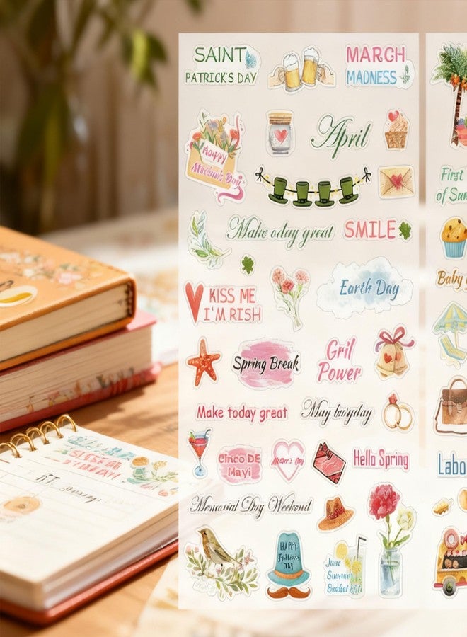 wootile Daily Planners Holiday Seasonal Sticker Seasonals Daily Planner Sticker Seasonal Calendar Stickers Calendar Journaling Stickers Holiday Seasonals Stickerss for Planning Scrapbook Journal 4 Sheet - Image 4