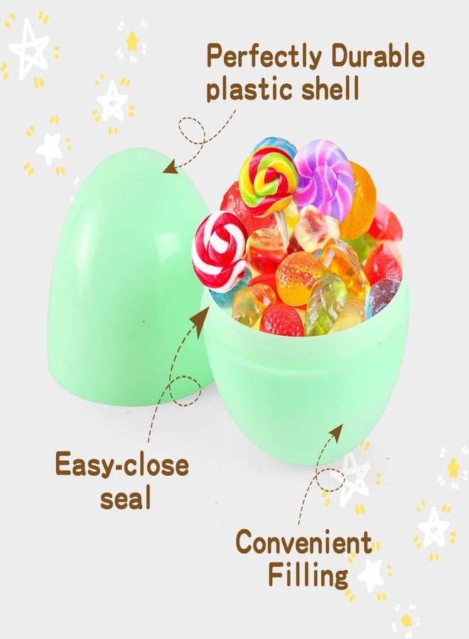 Nyicey 20 Fillable Pastel Color Plastic Easter Eggs Hunt Party Supply Pack Bulk- 2.5" Assorted Colorful Plastic Eggs - Image 4
