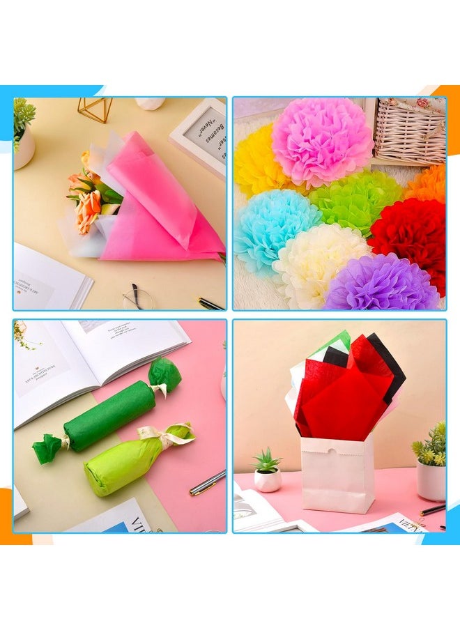 Hlonon 100 Sheets Colored Tissue Paper 12×20 Inch Tissue Paper Bulk Gift Wrapping For Gift Bags Diy Crafts Birthday Wedding Holidays Decor 10 Colors  - Image 5