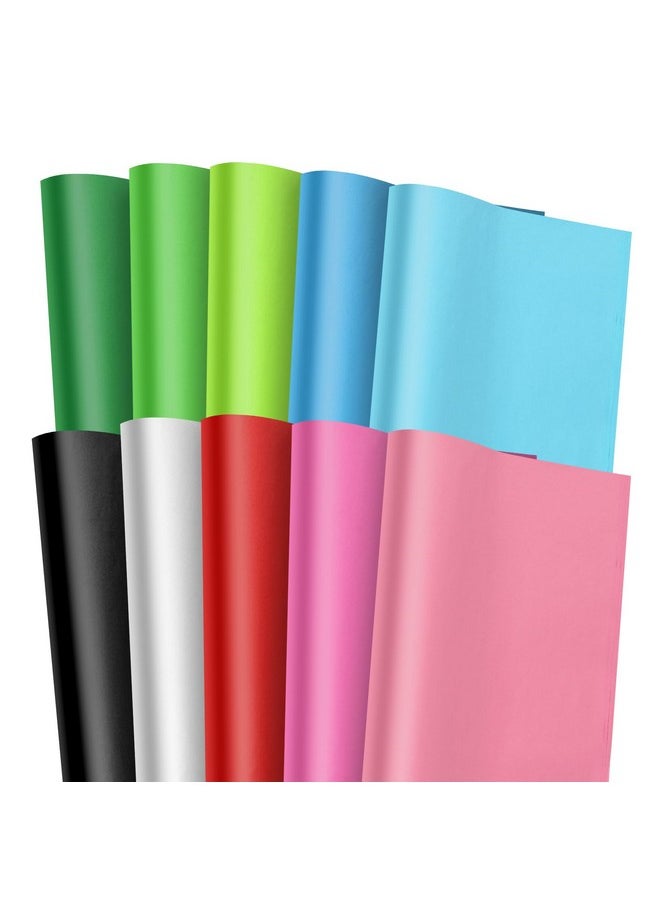 Hlonon 100 Sheets Colored Tissue Paper 12×20 Inch Tissue Paper Bulk Gift Wrapping For Gift Bags Diy Crafts Birthday Wedding Holidays Decor 10 Colors  - Image 1