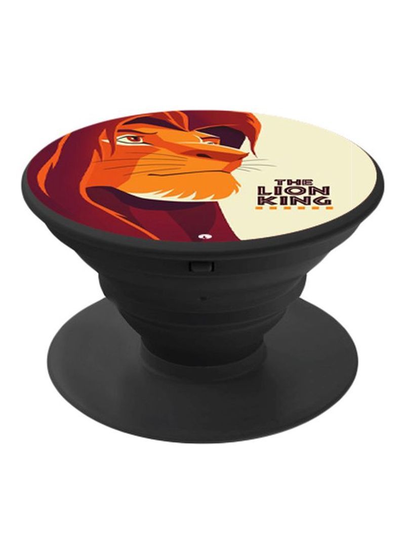 RKN Printed Pop Socket Phone Holder Black/Red/Yellow - Image 1