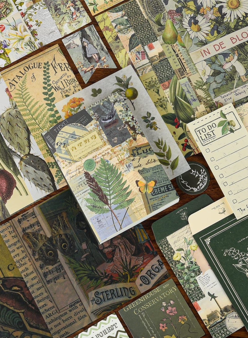 KASTWAVE طقم الدفتر الجمالي، طقم دفتر النقاط مع لوازم التدوين / تجميع القصاصات، قرطاسية، دفتر شبكي A6 مع صفحات قانونية لتدوين الملاحظات هدية دفتر تجميع للشابة المراهقة (سيلاني بري) - Image 2