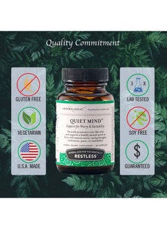 Quiet Mind Herb Capsules Nonsedating Promotes A Feeling Of Zenlike Calm Eases Anxious Worry And Panicky Mood Based On The Traditional Chinese Formula Gui Pi Tang 30 Cap Count - pzsku/ZA43A7E15F28CF9DEFD5FZ/45/_/1695145699/2e090a2b-f679-49c2-87d3-0b1d2a1669ee