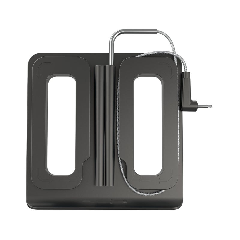 Ninja XSKPROBEXL Woodfire Smart Thermometer, Compatible with OG900 Series, Additional Thermometer to Monitor Multiple Proteins, Controlled Grilling and Smoking, Includes Dual Storage Box, Black/Silver - Image 1