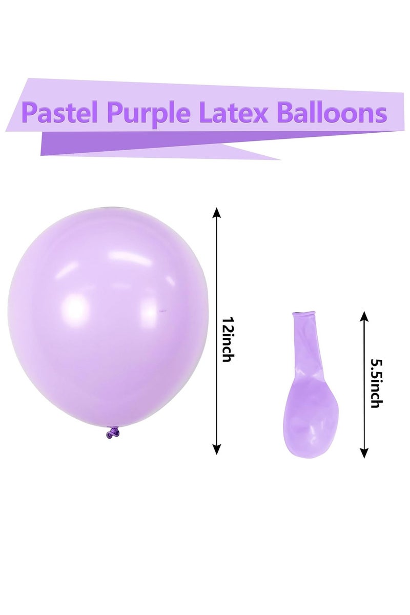 100 Pack 12 inch Round Helium Light Purple Balloons for Wedding Baby Shower Birthday Party Decorations - Image 2