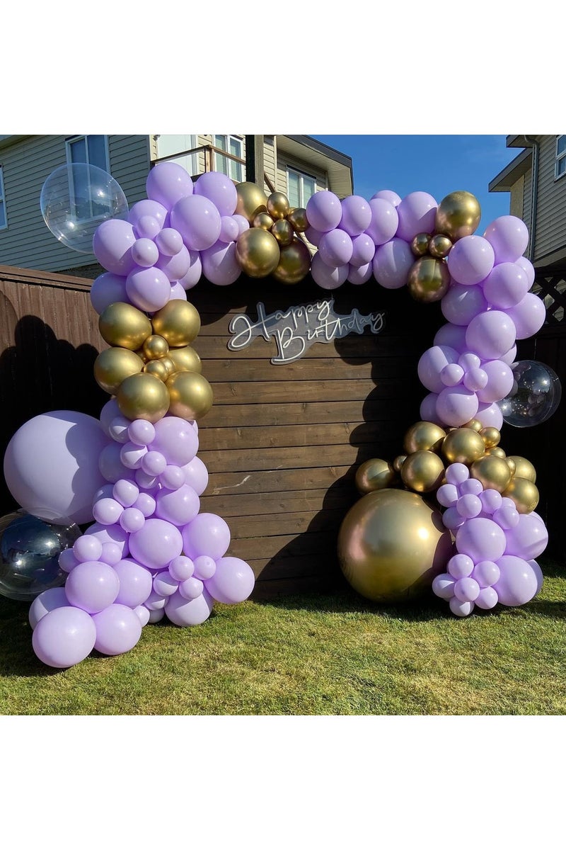 100 Pack 12 inch Round Helium Light Purple Balloons for Wedding Baby Shower Birthday Party Decorations - Image 4