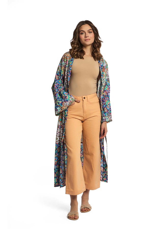 Premoda بنطال جينز دينم عالي الخصر وواسع الساق - Image 4